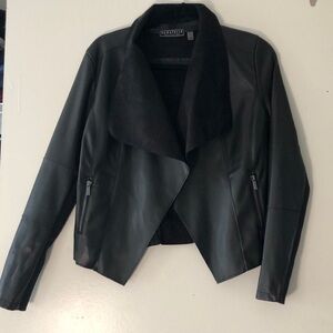 Black bagatelle moto leather jacket